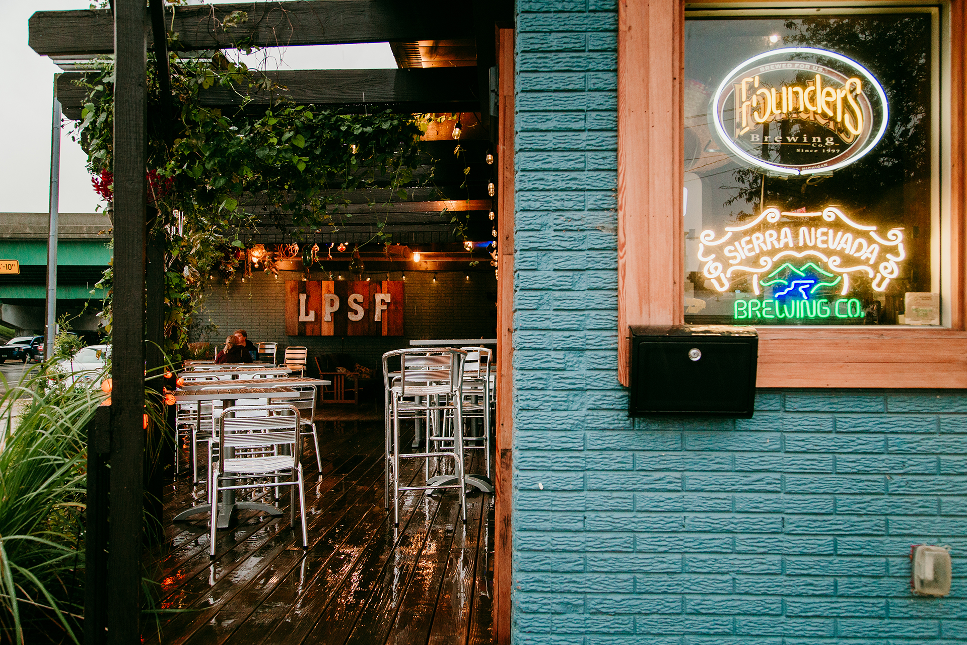 side patio of Local Pour Street Food